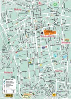 Mapa centrum Łodzi